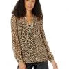 MICHAEL Michael Kors Shirts & Tops Cheetah Print Long Sleeve Tunic
