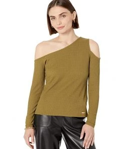 MICHAEL Michael Kors Shirts & Tops Petite Asymmetric Cold-Shoulder Top