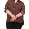 MICHAEL Michael Kors Shirts & Tops Plus Size Pop Paisley Dog Tag