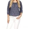 MICHAEL Michael Kors Shirts & Tops Multi Palm Peasant Top