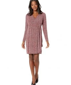 MICHAEL Michael Kors Dresses Bud Ring Wrap Long Sleeve Dress