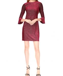 MICHAEL Michael Kors Dresses Petite Velvet Flounce Mini Dress