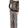 MICHAEL Michael Kors Petite Cheetah Straight Leg Pants