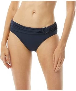 MICHAEL Michael Kors Swimwear Iconic Solids Logo Ring Bikini Bottoms
