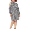 MICHAEL Michael Kors Dresses Plus Size Mock Mini Cold-Shouler Dress