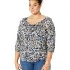 MICHAEL Michael Kors Shirts & Tops Plus Size Mod Garden Peasant Top