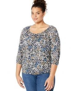 MICHAEL Michael Kors Shirts & Tops Plus Size Mod Garden Peasant Top