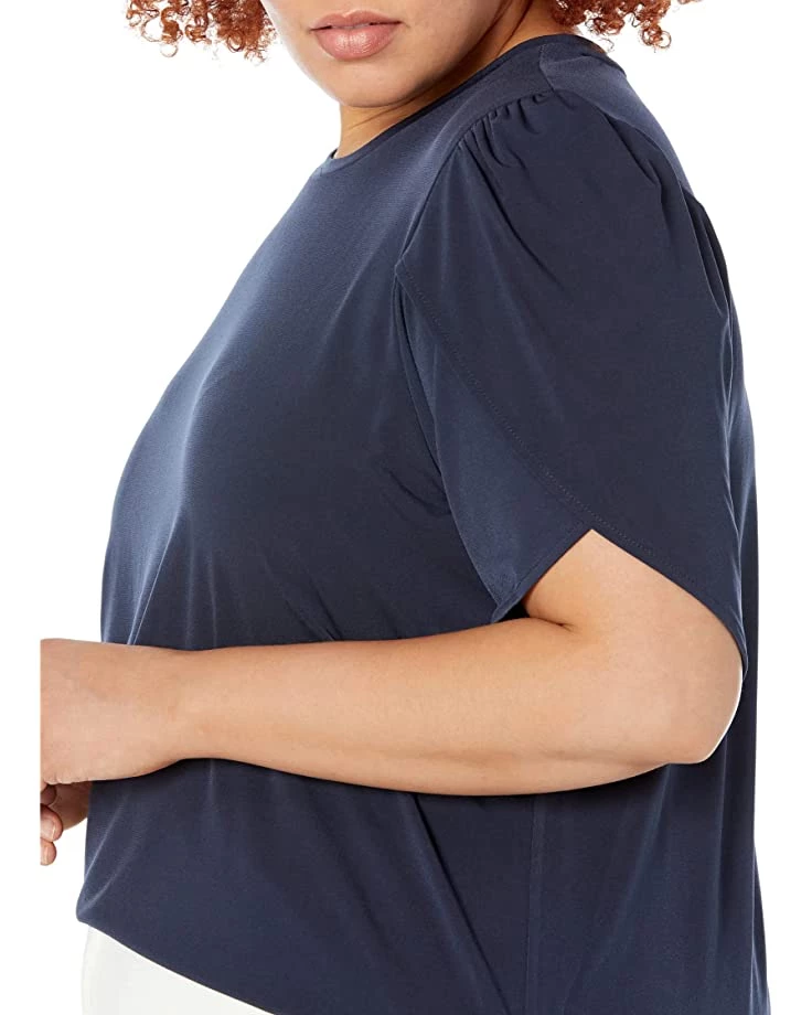 MICHAEL Michael Kors Shirts & Tops Plus Size Solid Petal Sleeve Top - Image 3