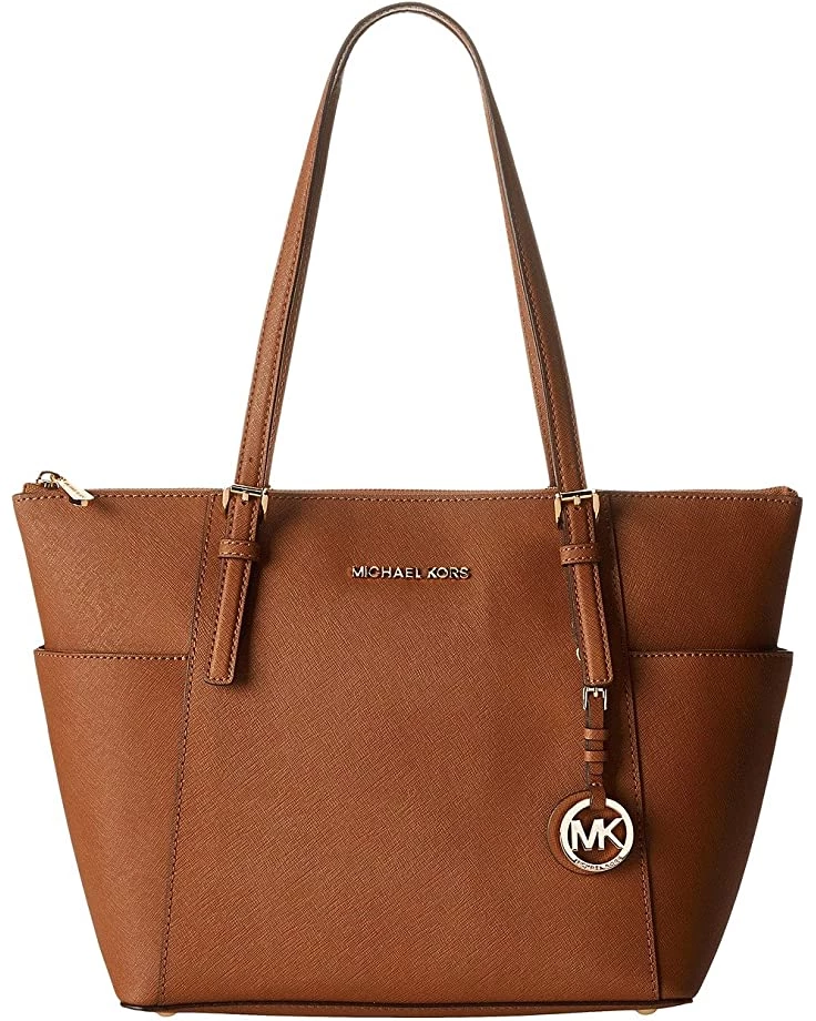 MICHAEL Michael Kors Handbags Jet Set Saffiano Top-Zip Tote - Image 8