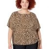 MICHAEL Michael Kors Shirts & Tops Plus Size Wildcat Tie Top