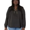 MICHAEL Michael Kors Shirts & Tops Plus Size Lace-Up Chain Top