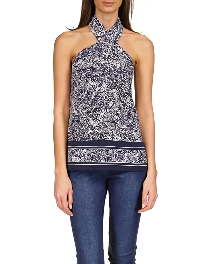 MICHAEL Michael Kors Shirts & Tops Border Twist Halter Neck Tank