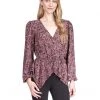 MICHAEL Michael Kors Shirts & Tops Pop Lux Paisley Wrap Top