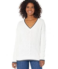 MICHAEL Michael Kors Sweaters V-Neck Cable Tunic