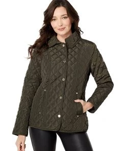 MICHAEL Michael Kors Coats & Outerwear Snap Front Barn Quilt M423599F47