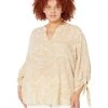 MICHAEL Michael Kors Shirts & Tops Plus Size Palm Tie Top