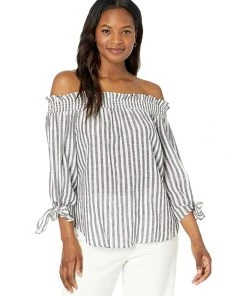 MICHAEL Michael Kors Shirts & Tops Off-the-Shoulder Stripe Top