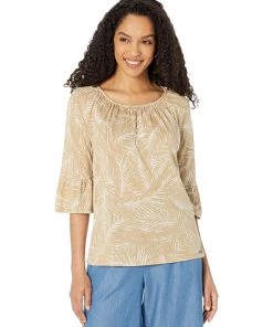 MICHAEL Michael Kors Shirts & Tops Palm Flare Sleeve Top