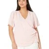 MICHAEL Michael Kors Shirts & Tops Plus Size Short Sleeve Tie Wrap Top