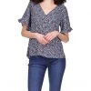 MICHAEL Michael Kors Shirts & Tops Palm Ruffle Sleeve Top