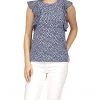 MICHAEL Michael Kors Shirts & Tops Mini Palm Combo Cascade Top