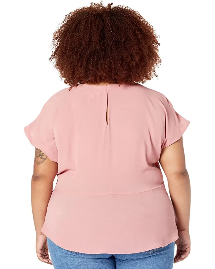 MICHAEL Michael Kors Shirts & Tops Plus Size Short Sleeve Wrap Top - Image 2