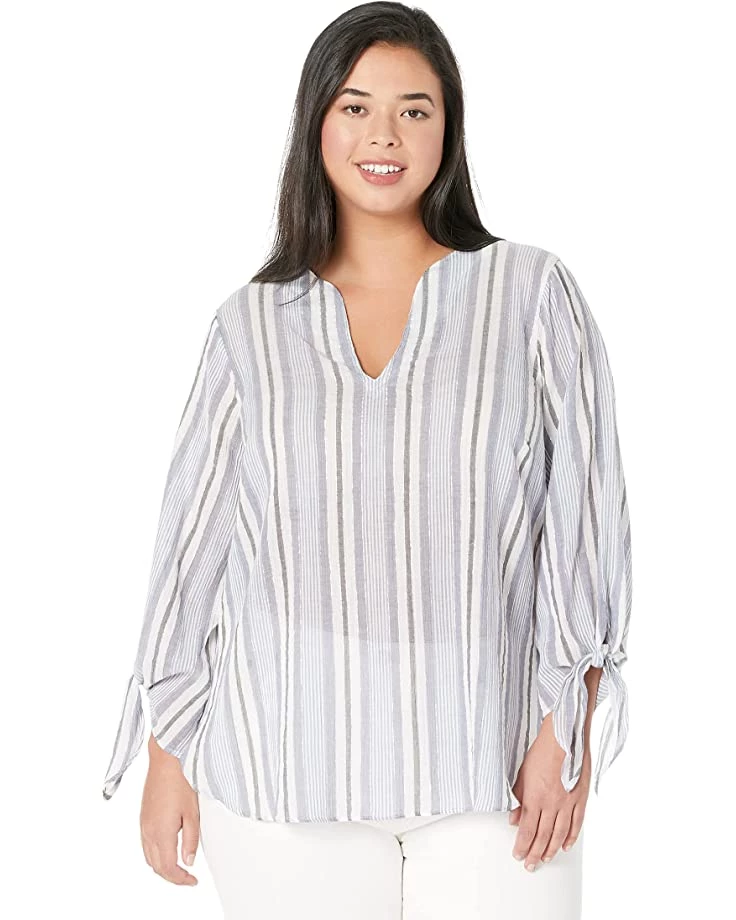 MICHAEL Michael Kors Shirts & Tops Plus Size Vacay Stripe Tie Top