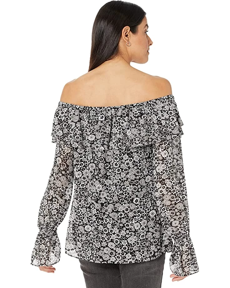 MICHAEL Michael Kors Shirts & Tops Mega Zinnia Off Shoulder Top - Image 3