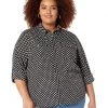 MICHAEL Michael Kors Shirts & Tops Plus Size Dot Lock Zip Shirt