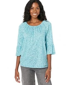 MICHAEL Michael Kors Shirts & Tops Petite Shibori Flare Sleeve Top