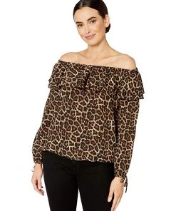 MICHAEL Michael Kors Shirts & Tops Ruffle Peasant Top