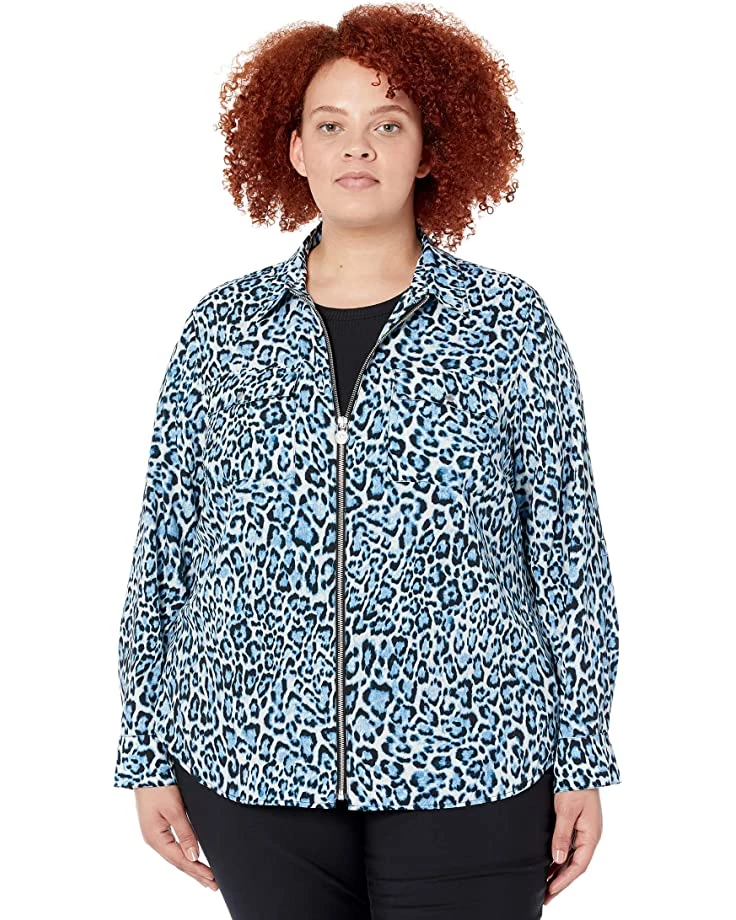 MICHAEL Michael Kors Shirts & Tops Plus Size Wildcat Lock Zip Shirt
