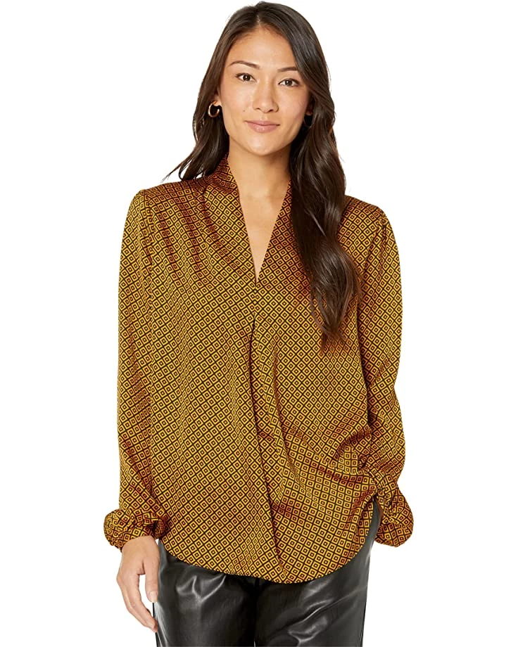MICHAEL Michael Kors Shirts & Tops Mod Diamond Pleated Top