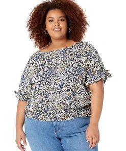 MICHAEL Michael Kors Shirts & Tops Plus Size Garden Grommet Kimono