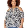 MICHAEL Michael Kors Shirts & Tops Plus Size Cold-Shoulder Hank Hem Top