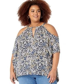 MICHAEL Michael Kors Shirts & Tops Plus Size Cold-Shoulder Hank Hem Top