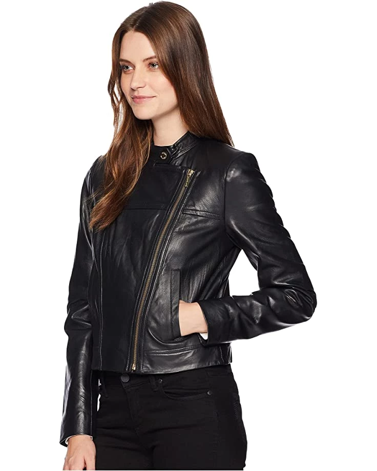 MICHAEL Michael Kors Coats & Outerwear Leather Moto Jacket - Image 2