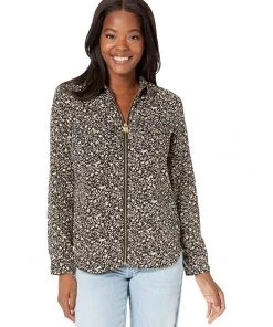 MICHAEL Michael Kors Shirts & Tops Floral Vine Dog Tag Top