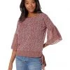 MICHAEL Michael Kors Shirts & Tops Spring Bud Combo Sleeve Top