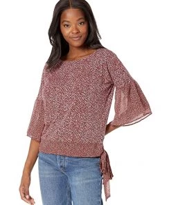 MICHAEL Michael Kors Shirts & Tops Spring Bud Combo Sleeve Top