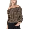 MICHAEL Michael Kors Shirts & Tops Paisley Off Shoulder Peasant Top