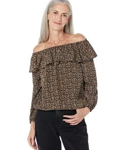 MICHAEL Michael Kors Shirts & Tops Paisley Off Shoulder Peasant Top