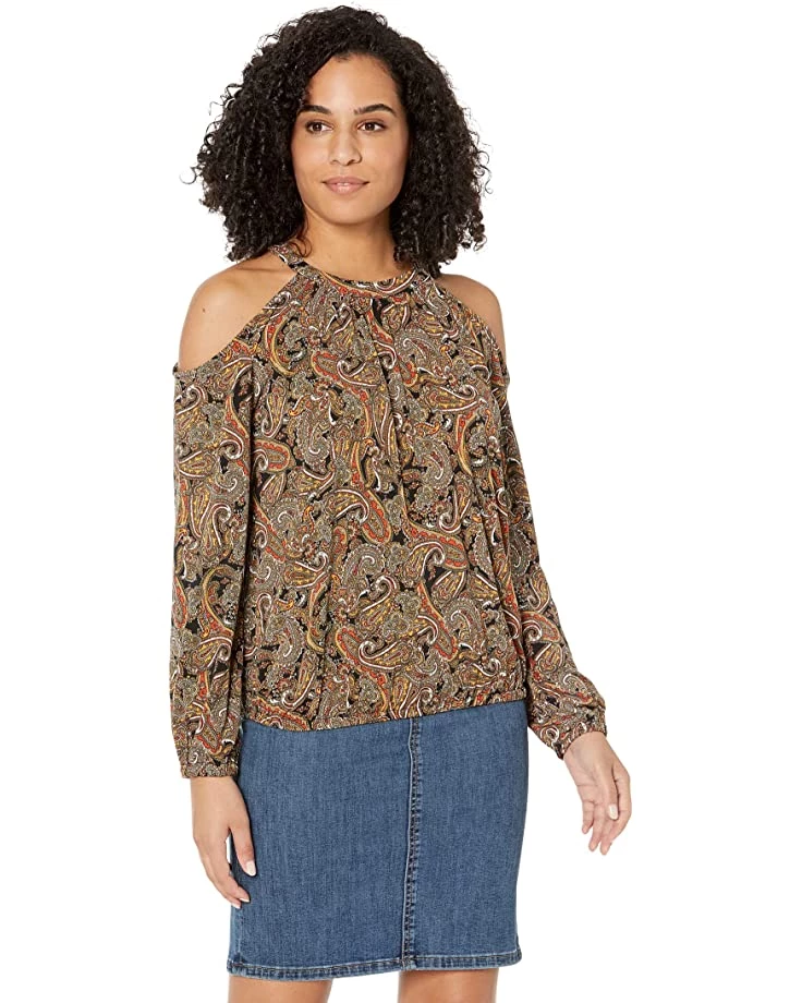 MICHAEL Michael Kors Shirts & Tops Cold-Shoulder Smock Long Sleeve