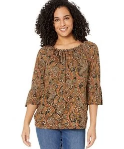 MICHAEL Michael Kors Shirts & Tops Paisley Flare Sleeve Top