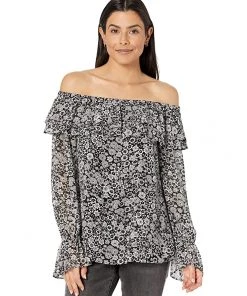 MICHAEL Michael Kors Shirts & Tops Mega Zinnia Off Shoulder Top