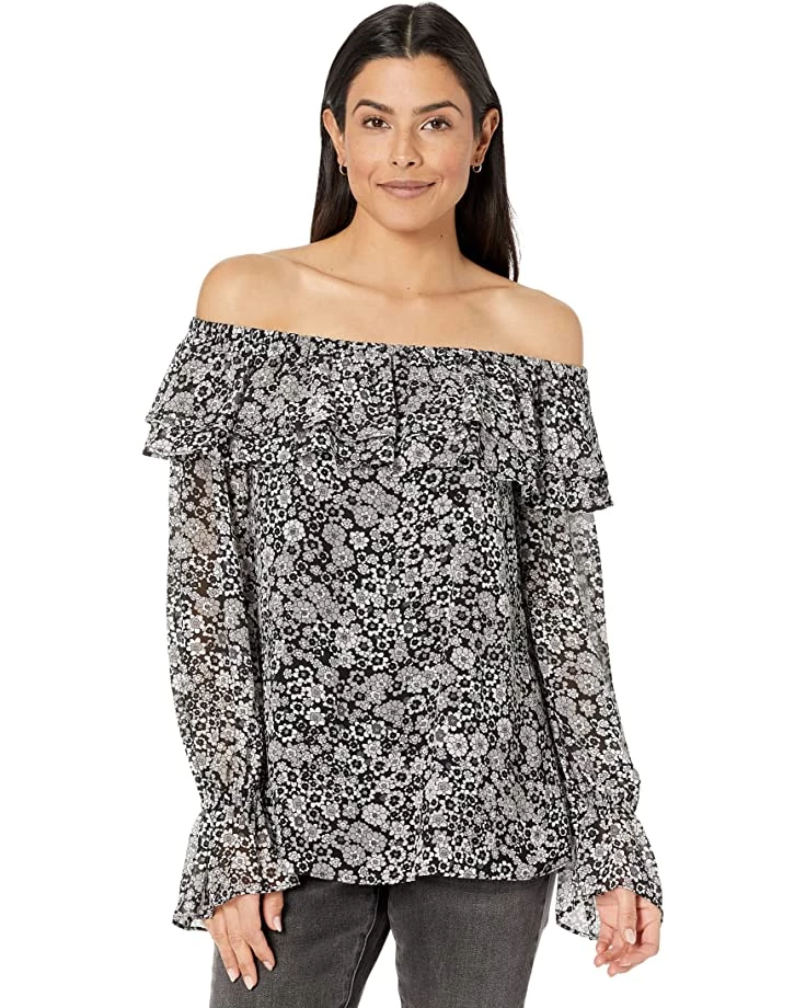 MICHAEL Michael Kors Shirts & Tops Mega Zinnia Off Shoulder Top